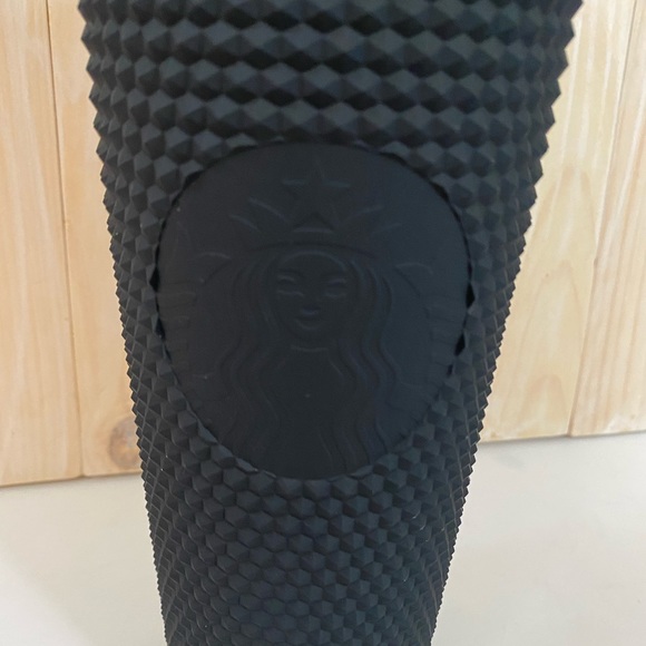 Starbucks 2021 Matte Black Studded Tumbler 24oz - Picture 3 of 6